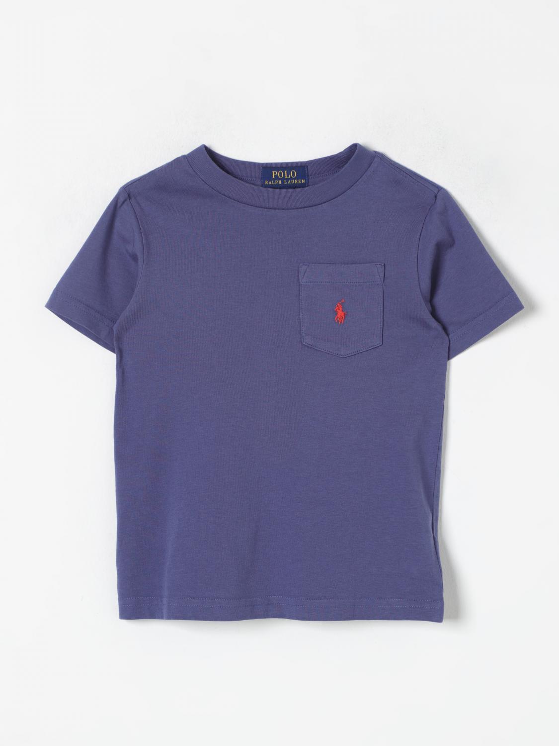 Shop Polo Ralph Lauren T-shirt  Kids Color Blue In Blau