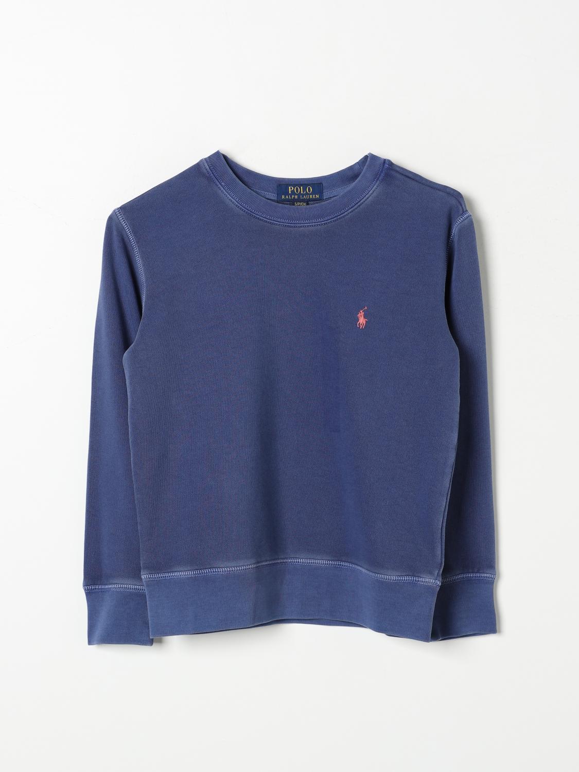 Shop Polo Ralph Lauren Sweater  Kids Color Blue In Blau