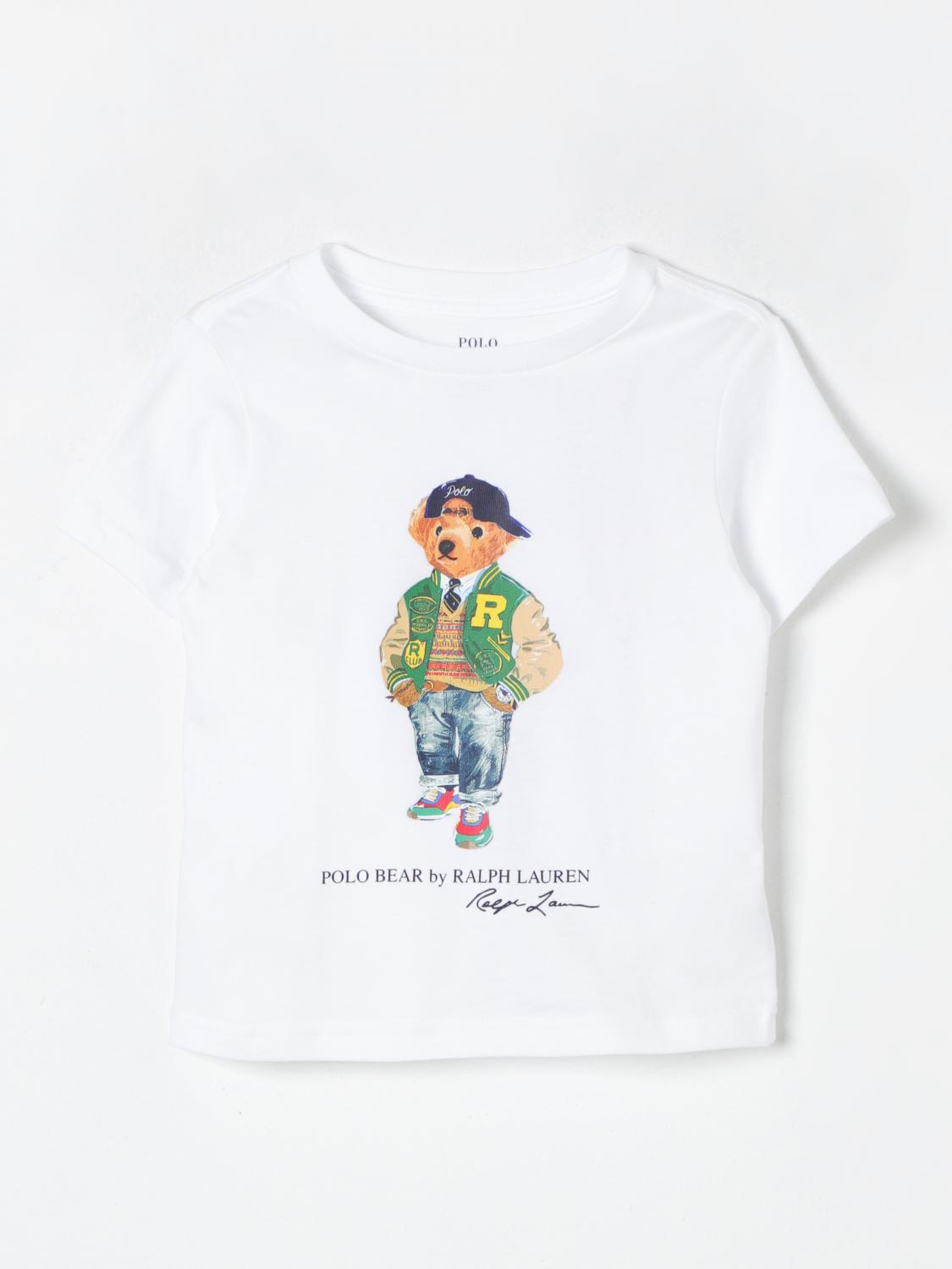 Shop Polo Ralph Lauren T-shirt  Kids Color White 1 In Weiss 1