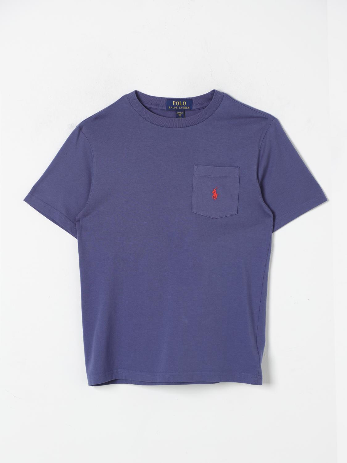 Shop Polo Ralph Lauren T-shirt  Kids Color Blue In Blau