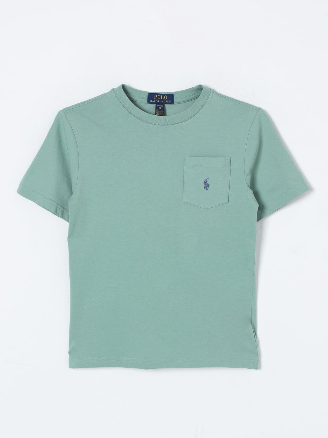 Shop Polo Ralph Lauren T-shirt  Kids Color Green In Grün