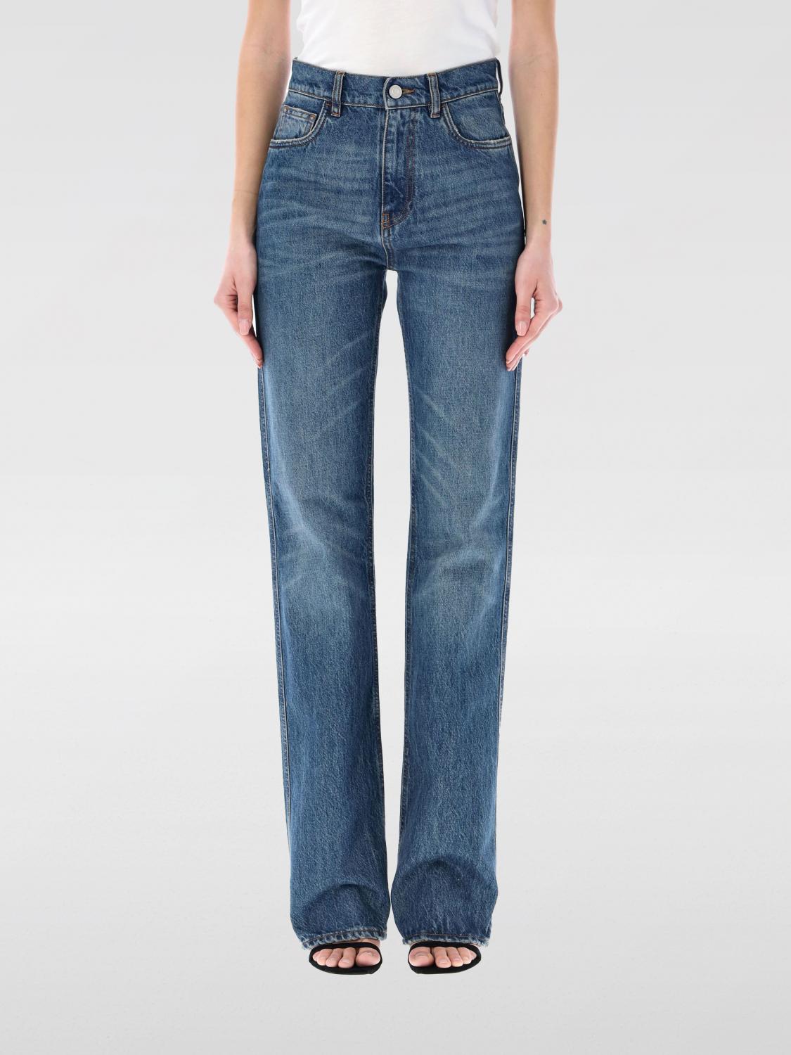 Shop Coperni Jeans  Woman Color Blue In Blau