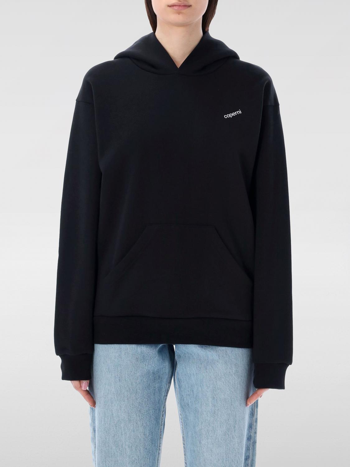 Shop Coperni Sweatshirt  Woman Color Black In Schwarz