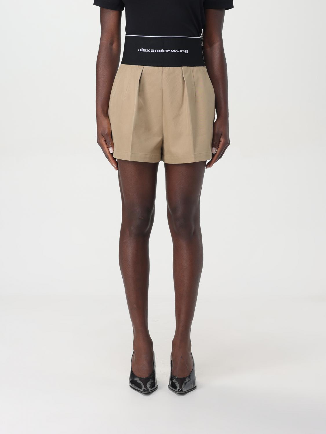 Shop Alexander Wang Short  Woman Color Beige