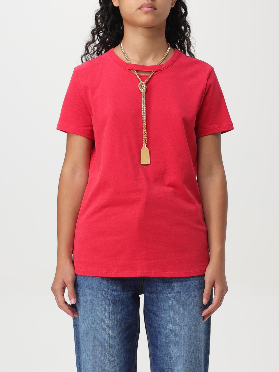 Shop Elisabetta Franchi T-shirt  Woman Color Red In Rot