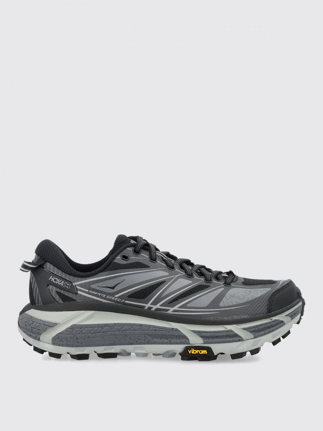 Hoka Mafate Speed 2 Black/grey Trainer In Black