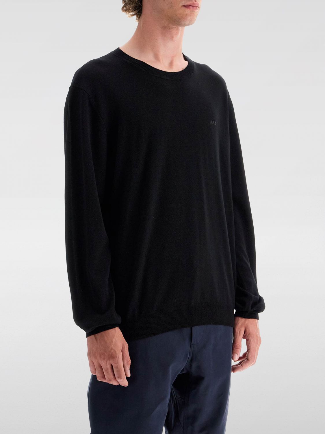 Shop Apc Sweater A.p.c. Men Color Black In Schwarz