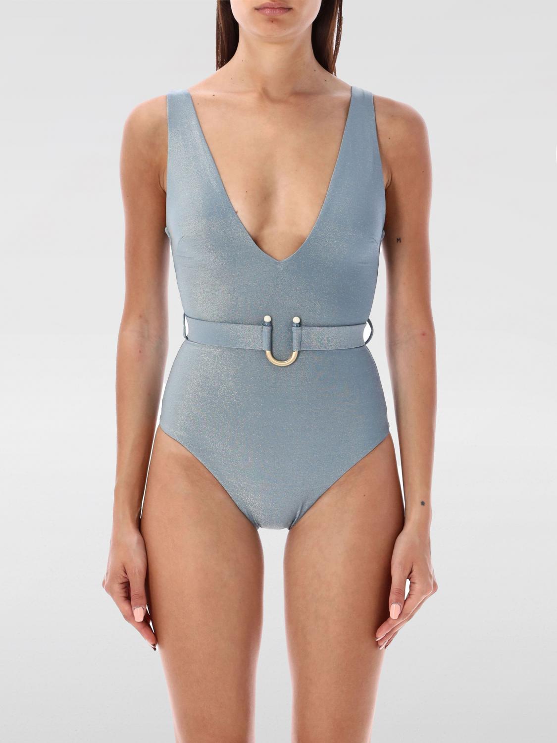 Shop Zimmermann Swimsuit  Woman Color Blue In Blau