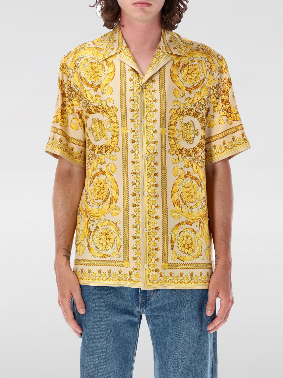 Shop Versace Shirt  Men Color Champagne