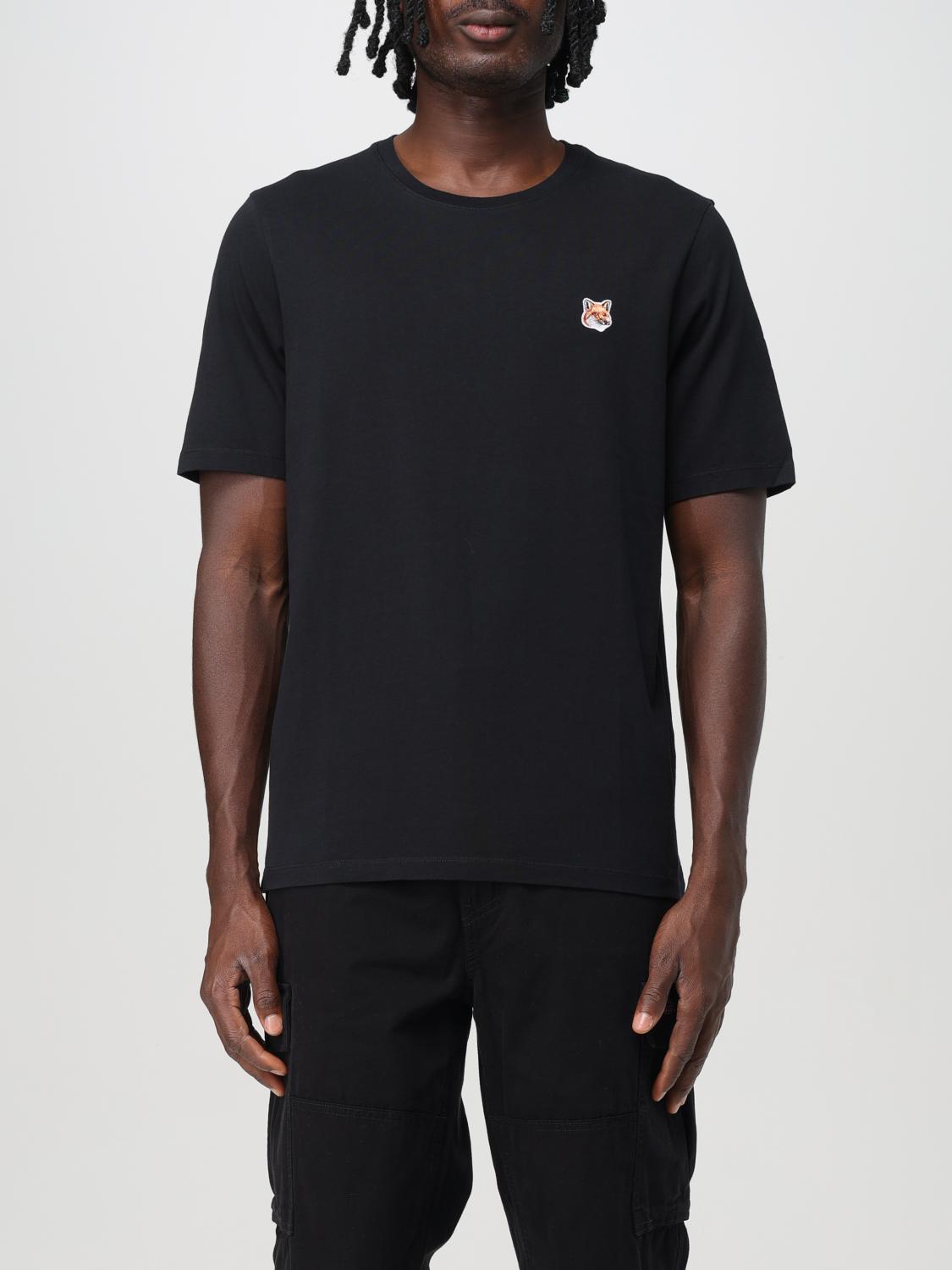 Shop Maison Kitsuné T-shirt  Men Color Black In Schwarz