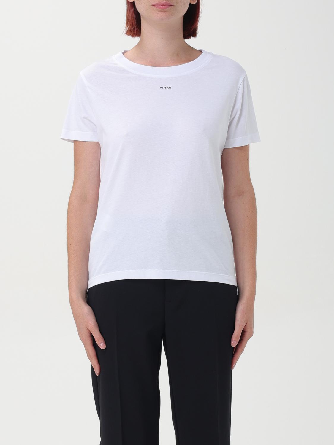 Shop Pinko T-shirt  Woman Color White In Weiss