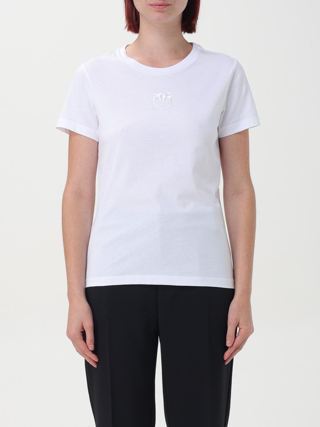 Shop Pinko T-shirt  Woman Color White In Weiss