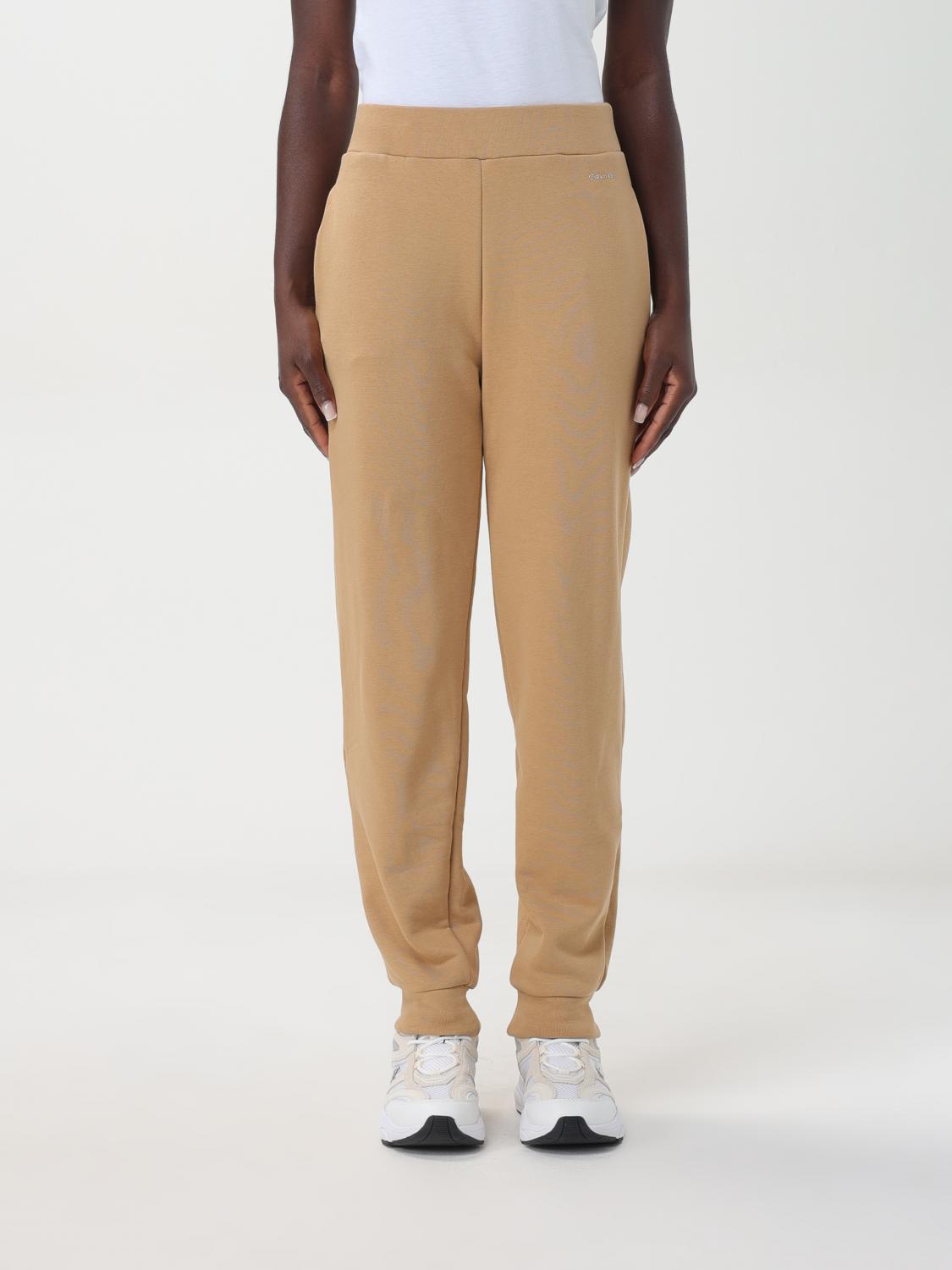 Shop Calvin Klein Pants  Woman Color Brown In Braun