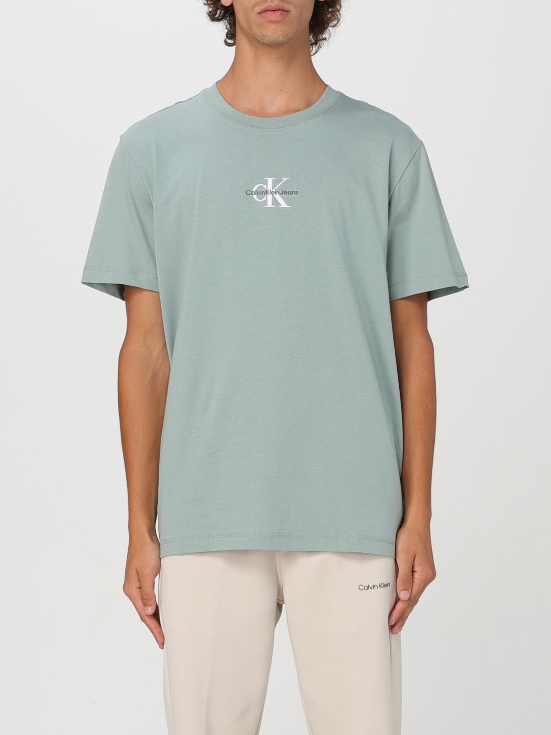 Shop Calvin Klein T-shirt  Men Color Grey In Grau