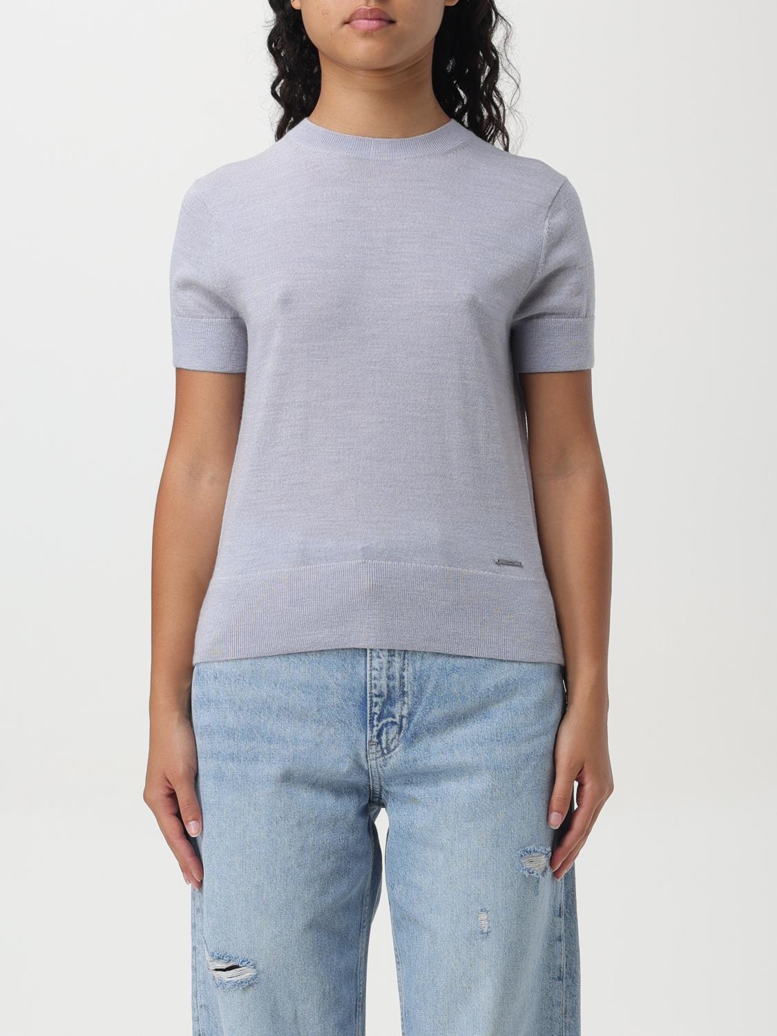 Shop Calvin Klein Sweater  Woman Color Grey In Grau