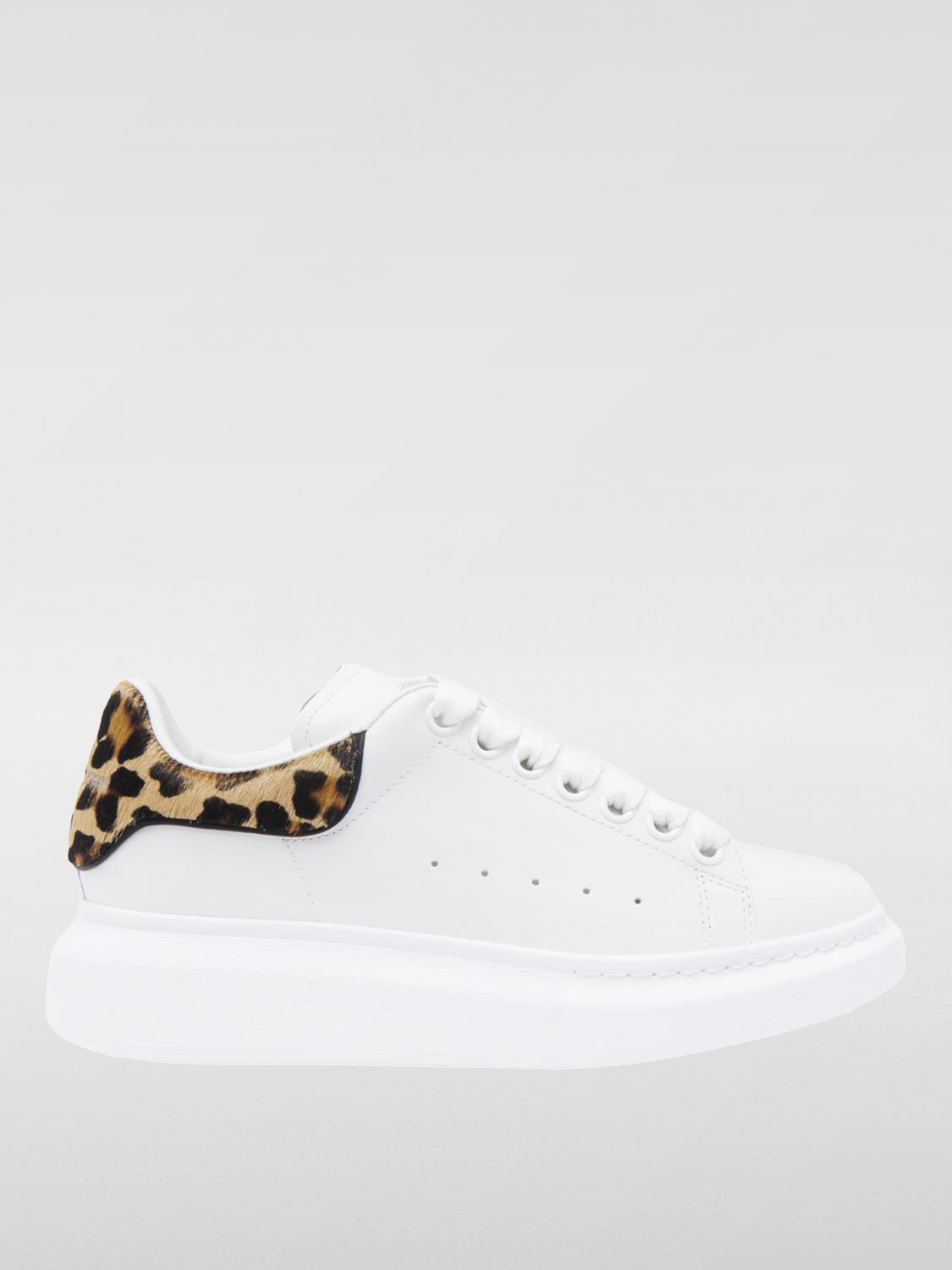 Shop Alexander Mcqueen Sneakers  Woman Color White In Weiss