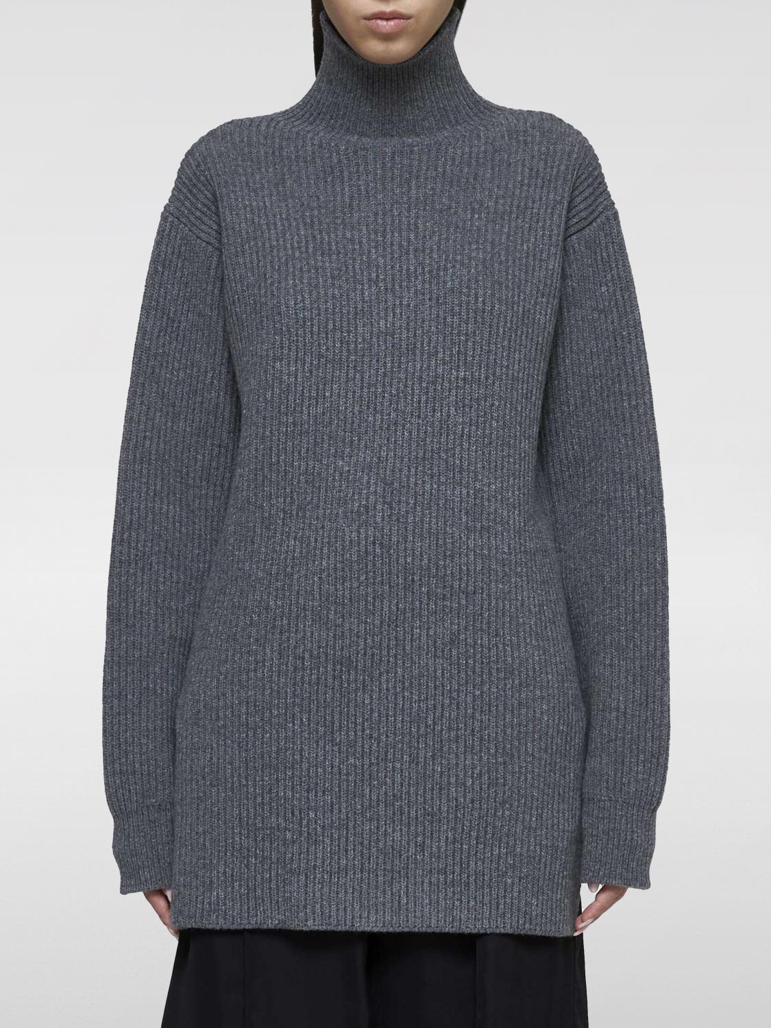 Shop Jil Sander Sweater  Woman Color Grey In Grau