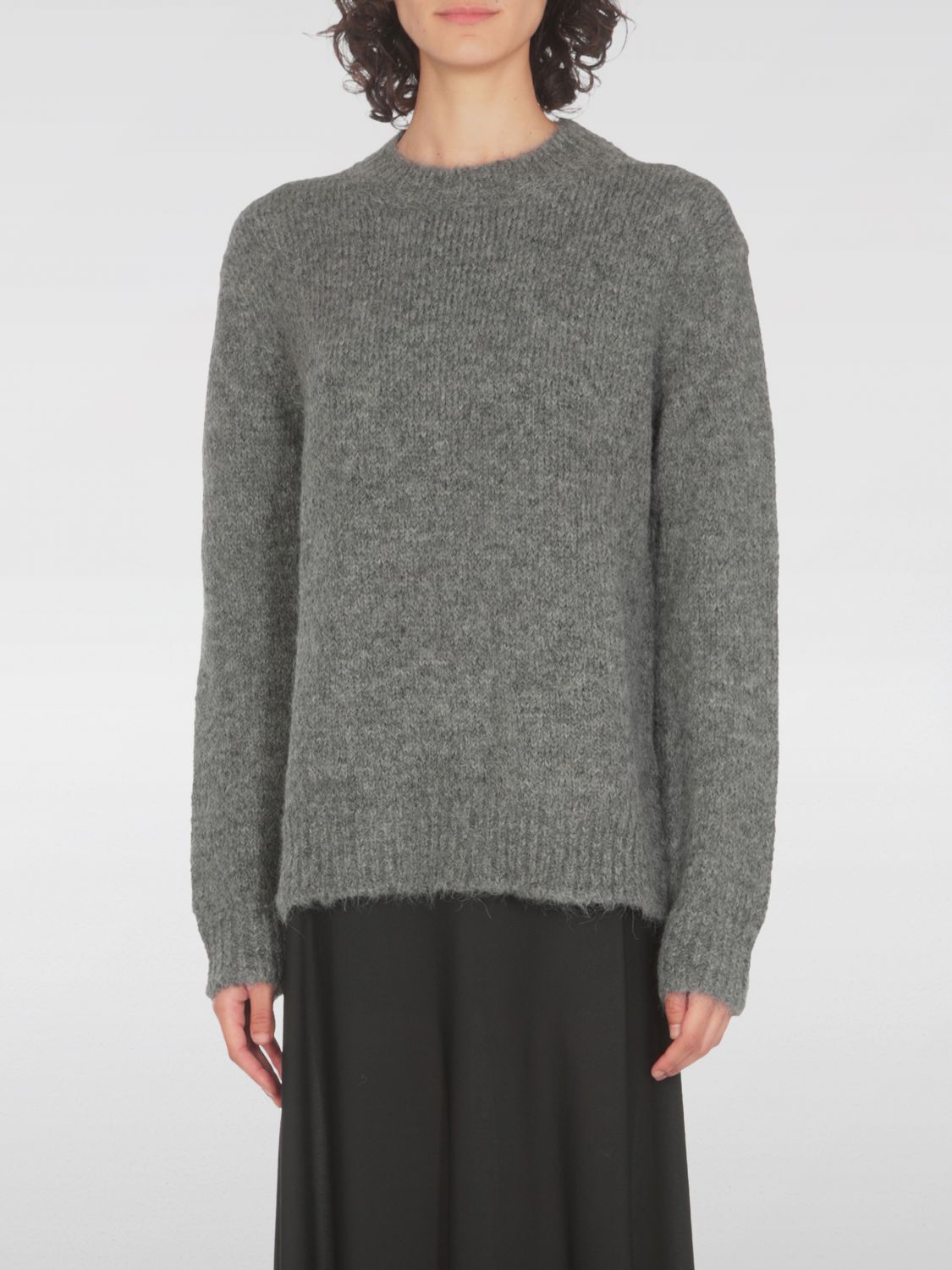 Shop Jil Sander Sweater  Woman Color Grey In Grau