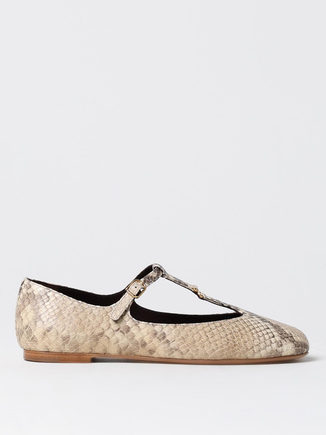 Shop Chloé Ballet Flats  Woman Color Beige