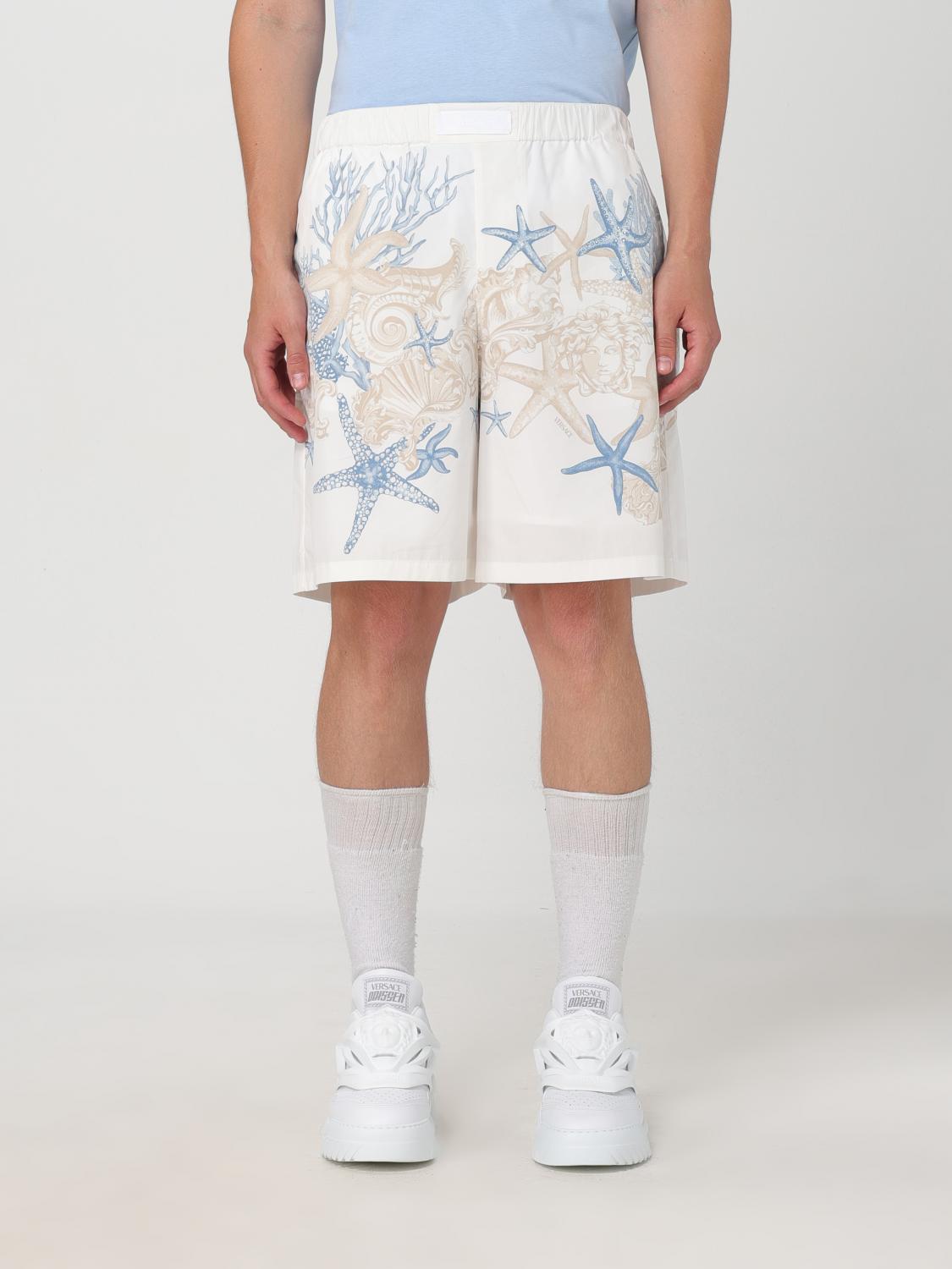 Shop Versace Short  Men Color White In Weiss