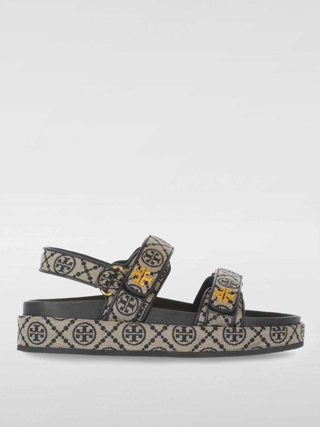 Tory Burch Kira Sport Leather Sandals In Navy