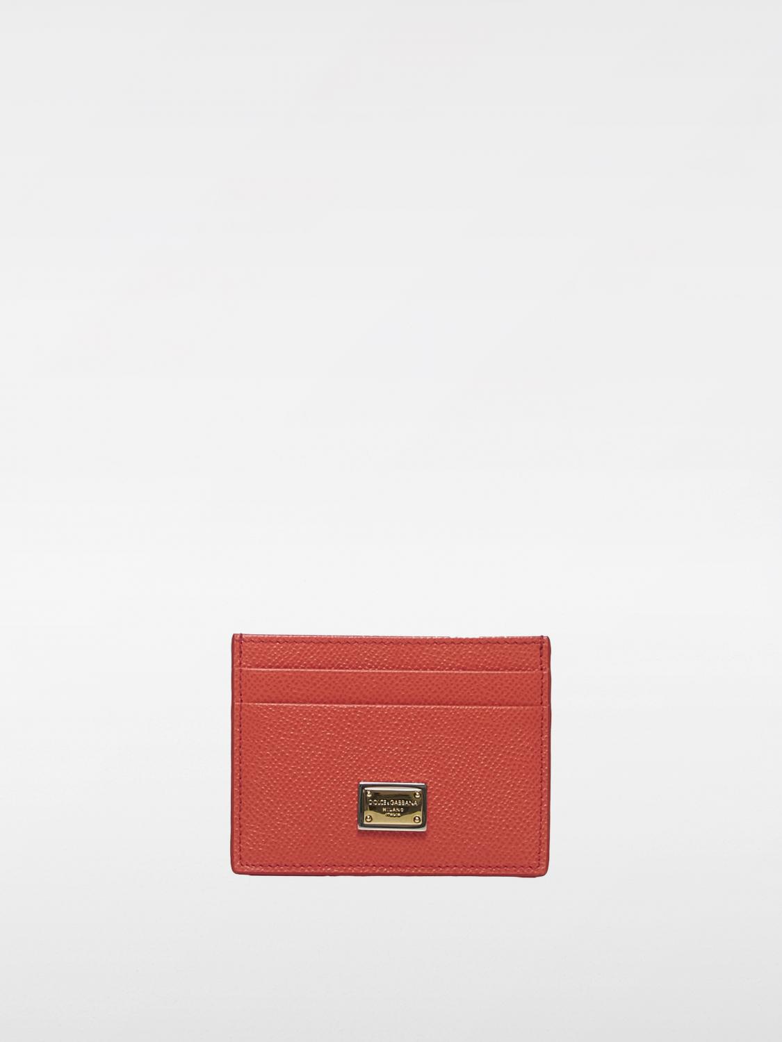 Shop Dolce & Gabbana Wallet  Woman Color Coral In 珊瑚色