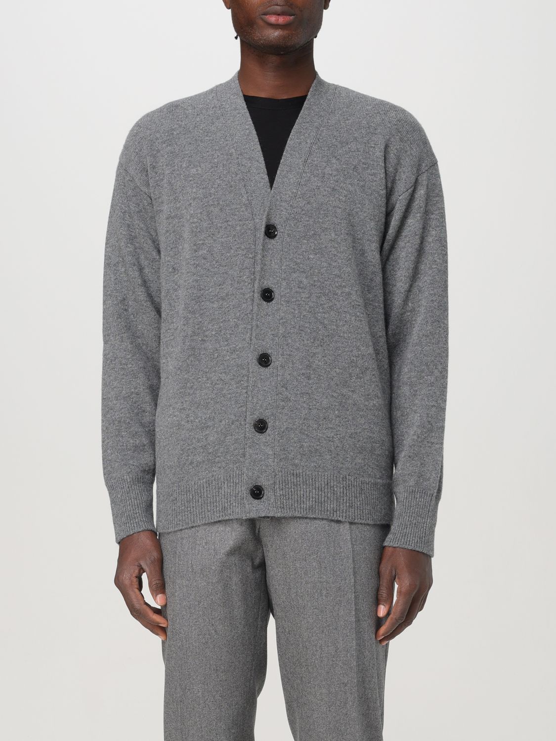 Shop Roberto Collina Cardigan  Men Color Grey In Grau