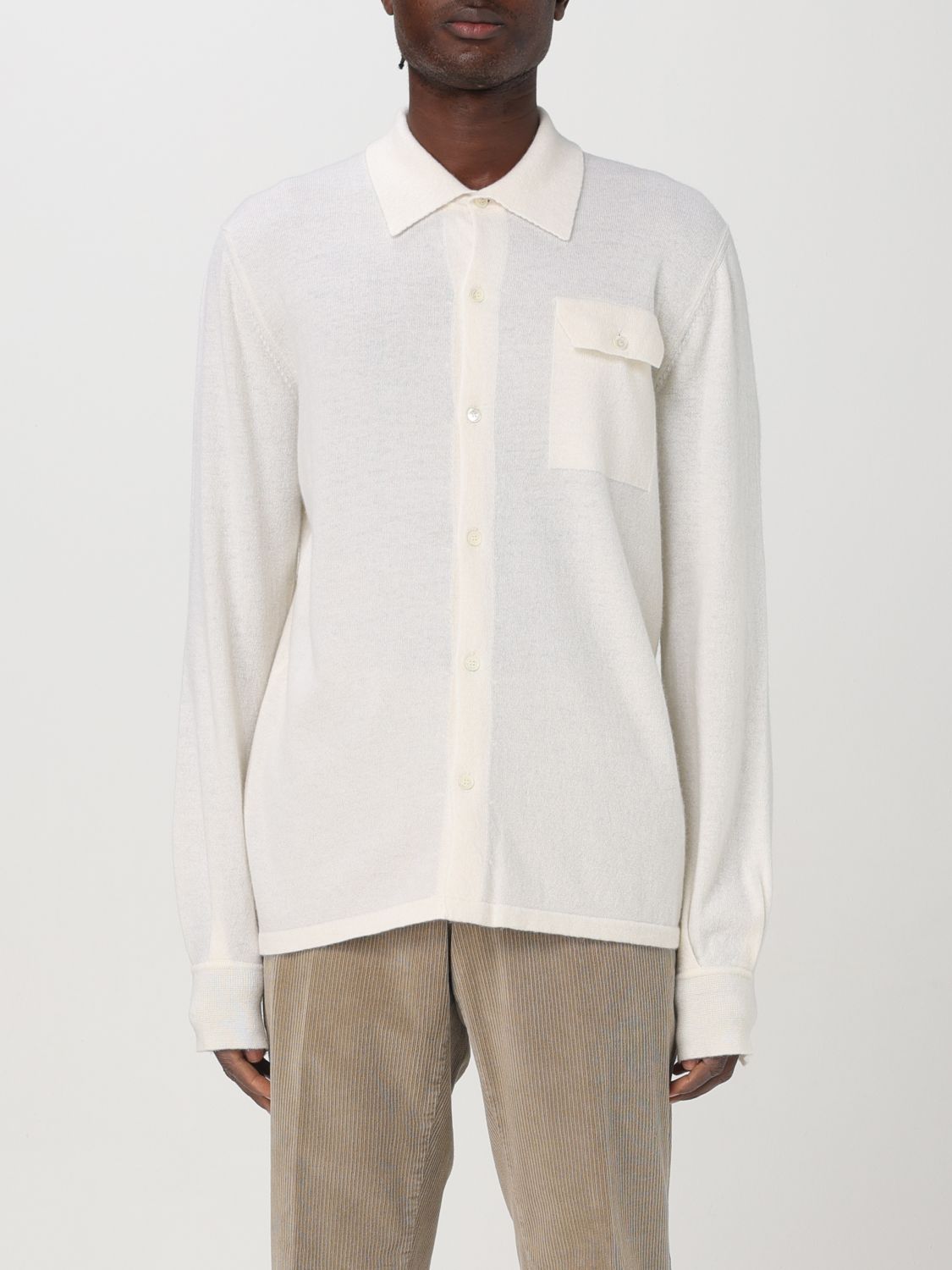 Shop Roberto Collina Shirt  Men Color White In Weiss