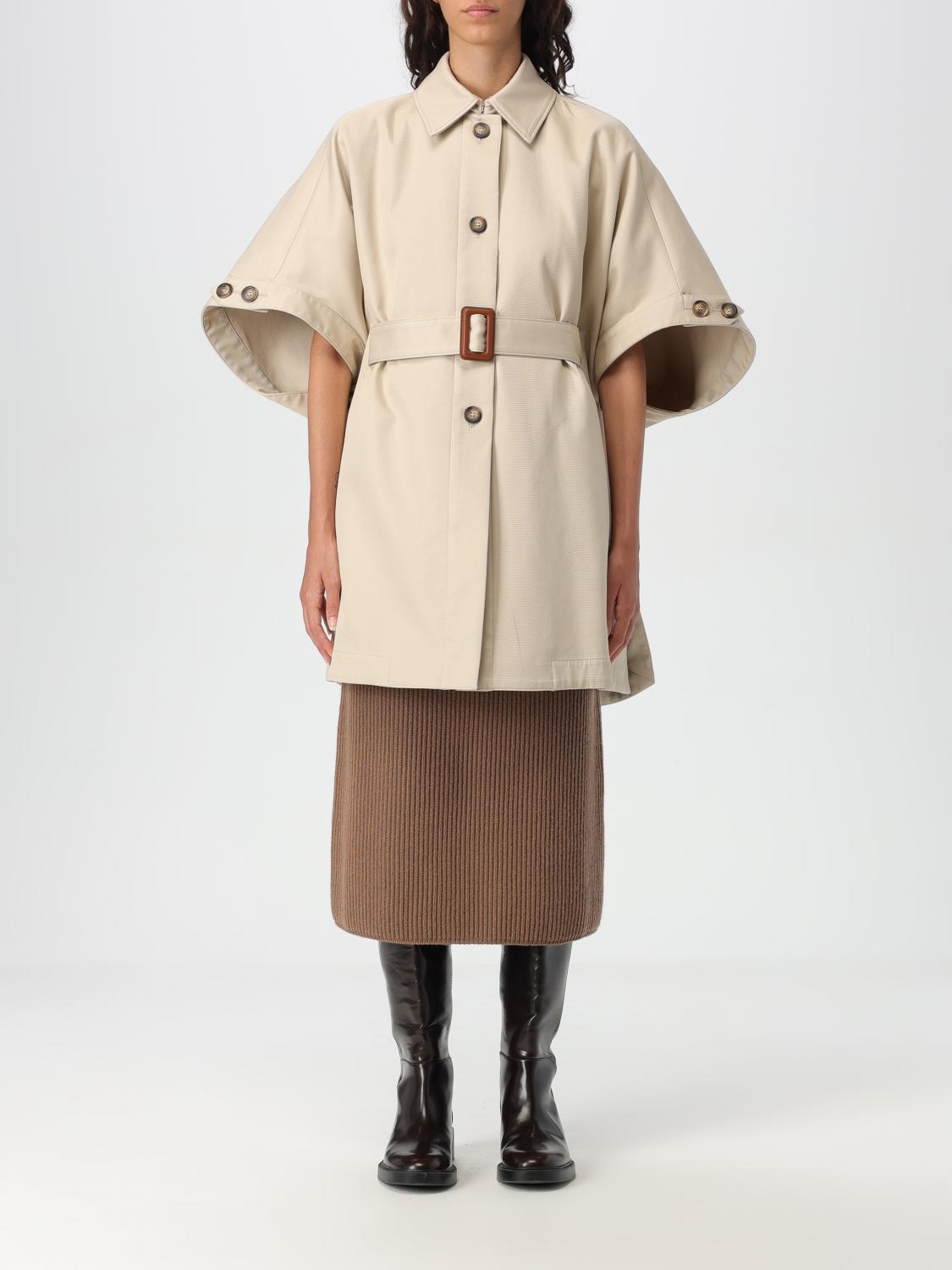 Shop Max Mara Trench Coat  Woman Color Sand