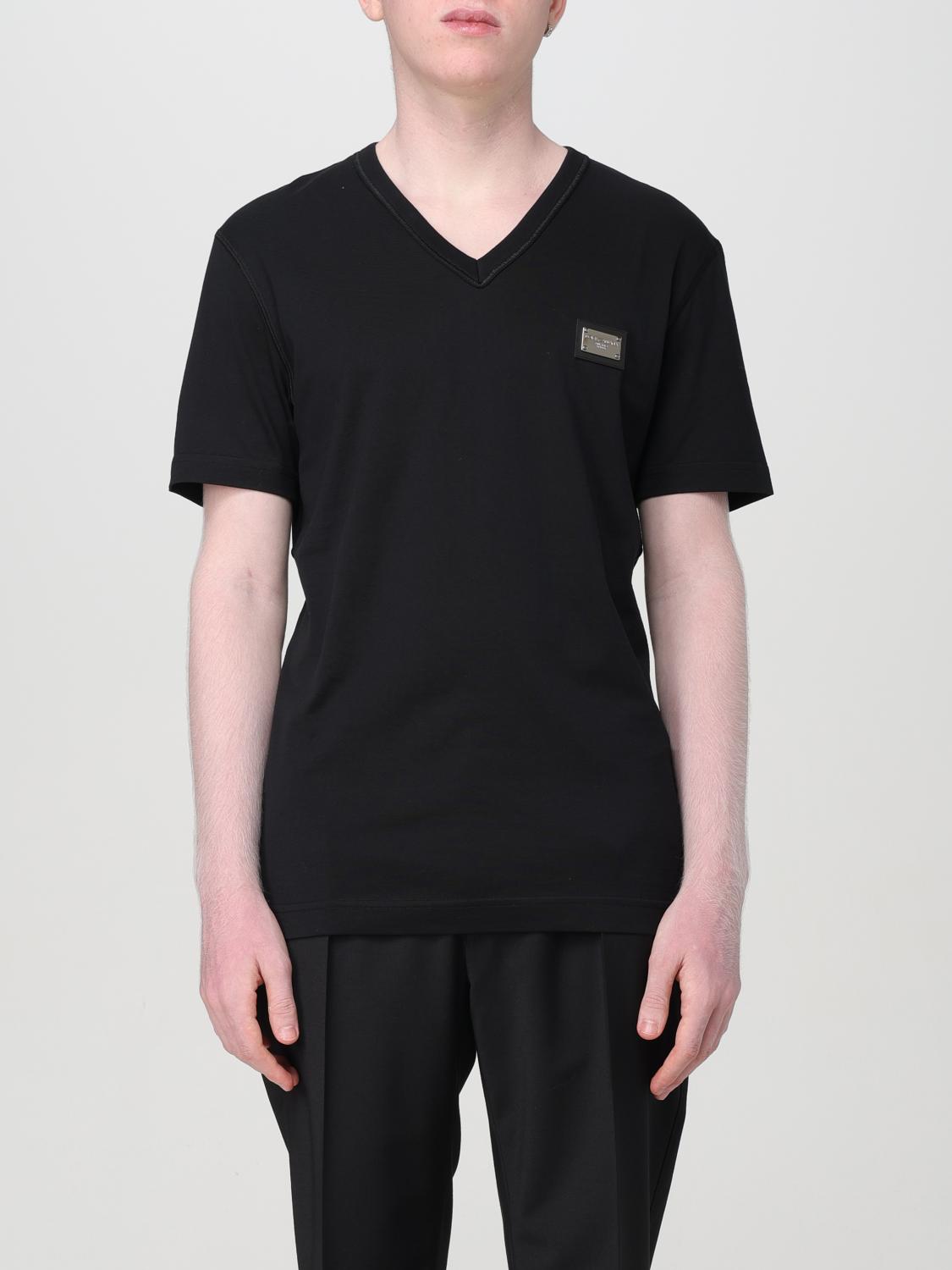 Shop Dolce & Gabbana T-shirt  Men Color Black In Schwarz