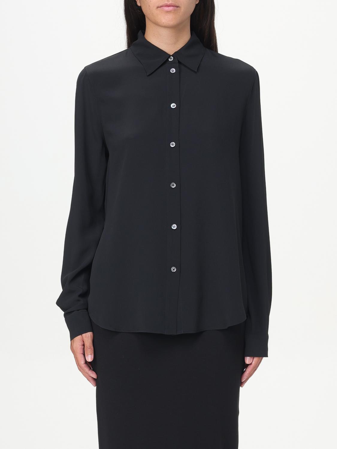 Shop Pinko Shirt  Woman Color Black In Schwarz