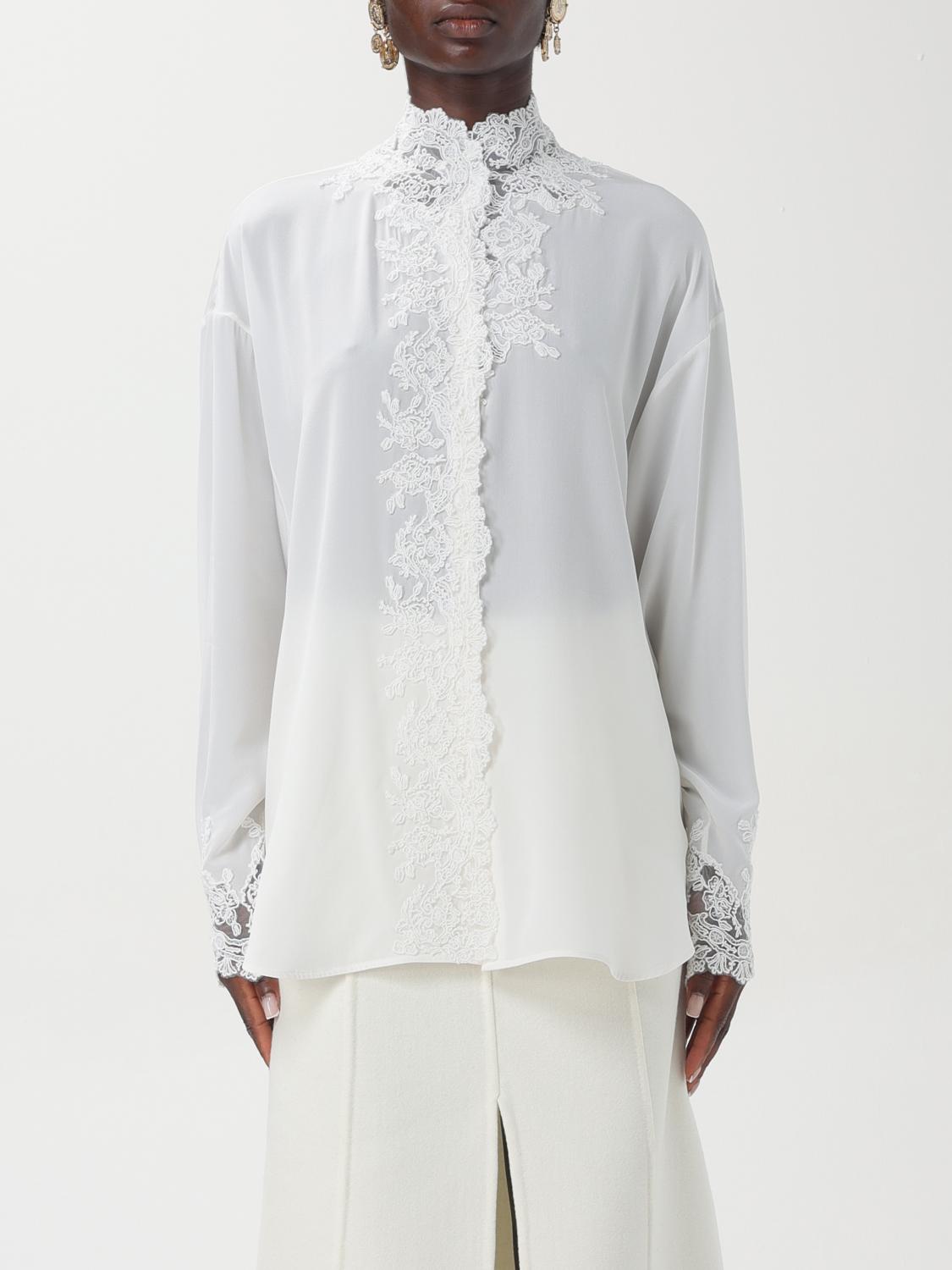 Shop Ermanno Scervino Shirt  Woman Color White In Weiss