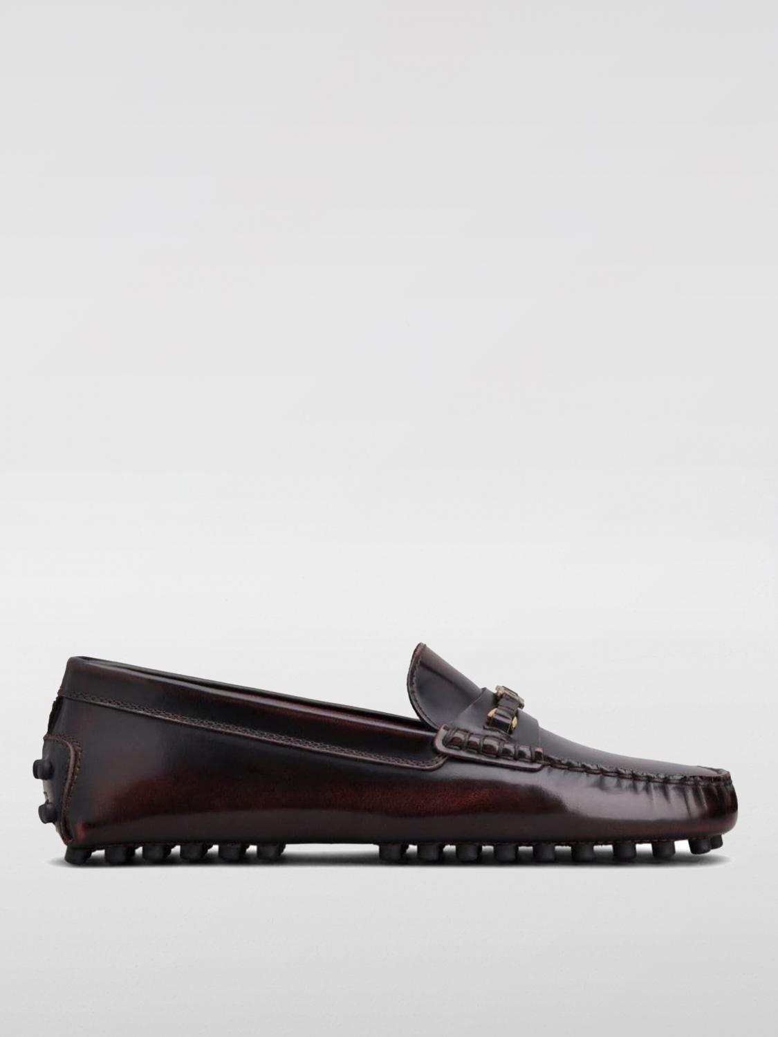 Shop Tod's Loafers  Woman Color Burgundy In Burgunderrot