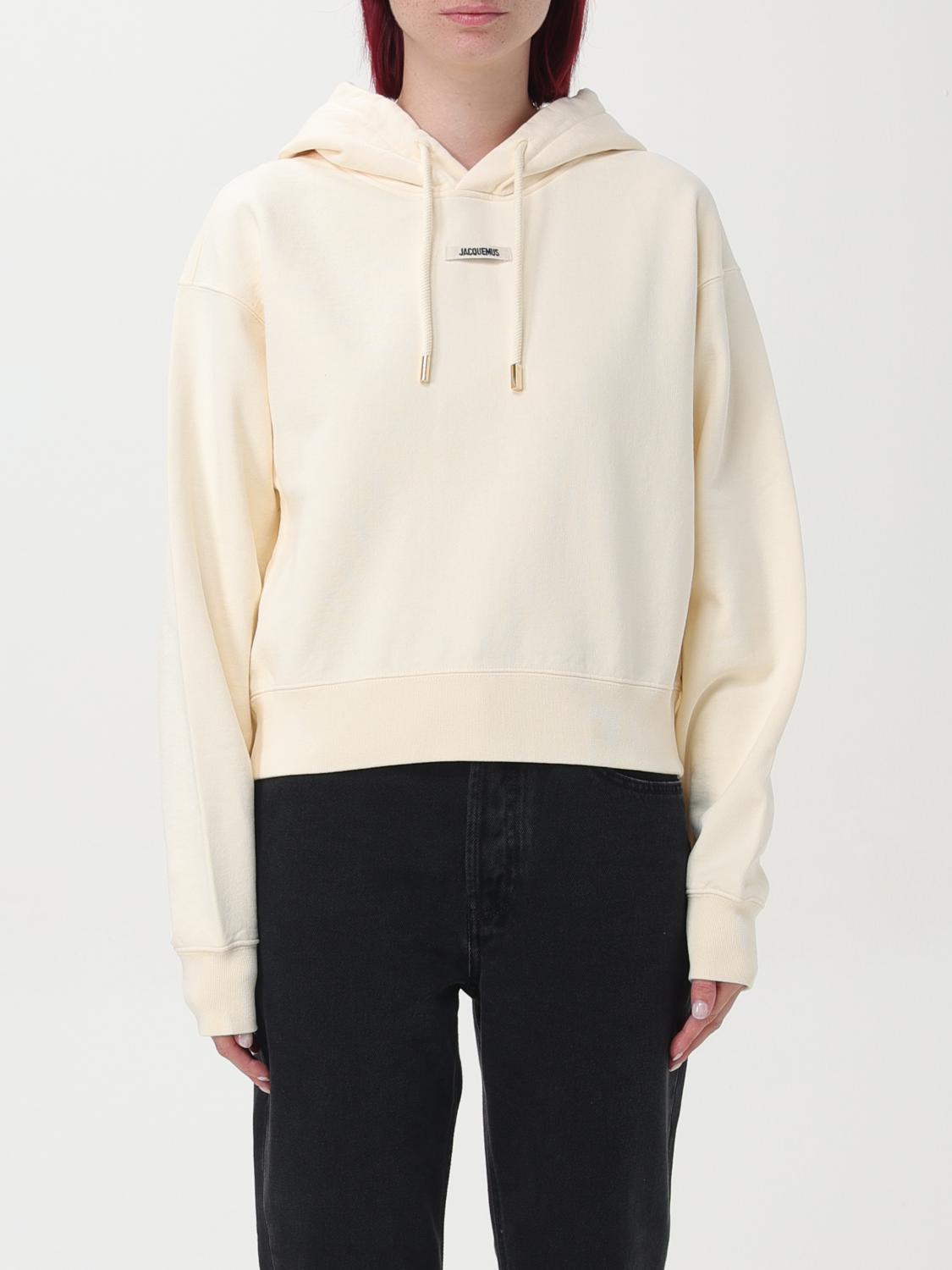 Shop Jacquemus Sweatshirt  Woman Color Beige