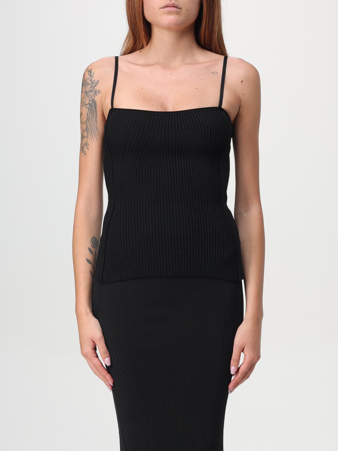 Shop Jacquemus Top  Woman Color Black In Schwarz