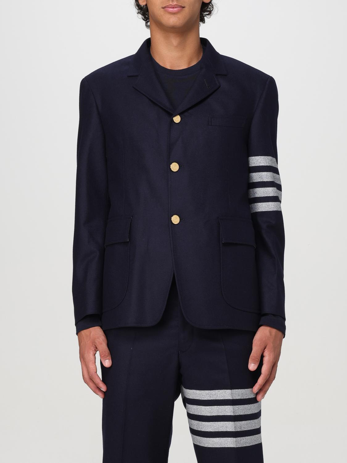 Shop Thom Browne Jacket  Men Color Navy