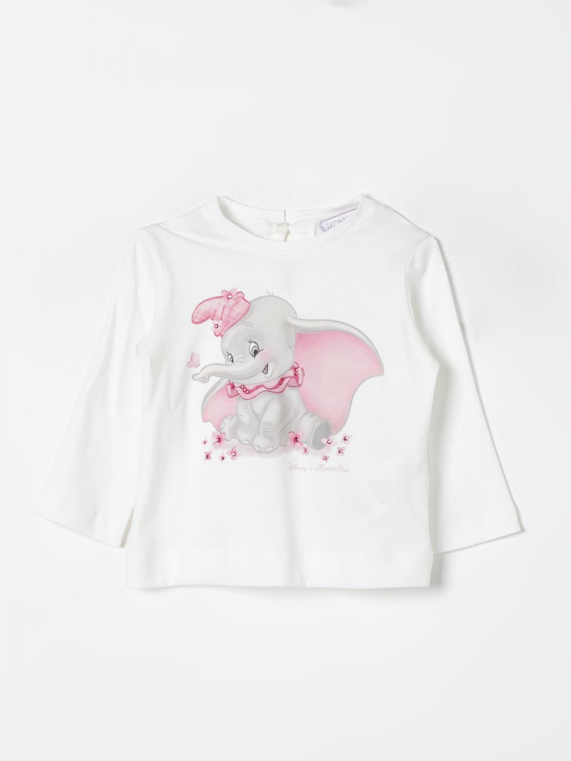 Monnalisa T-shirt Kids Color Cream In Cream