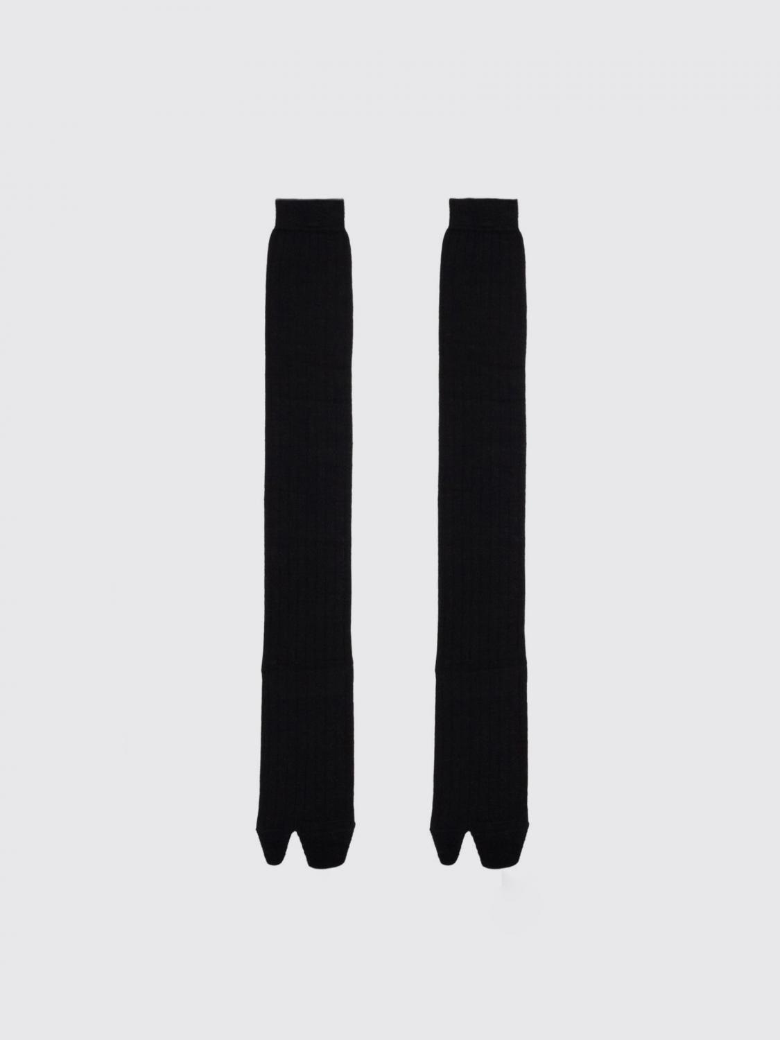 Shop Maison Margiela Socks  Woman Color Black In Schwarz