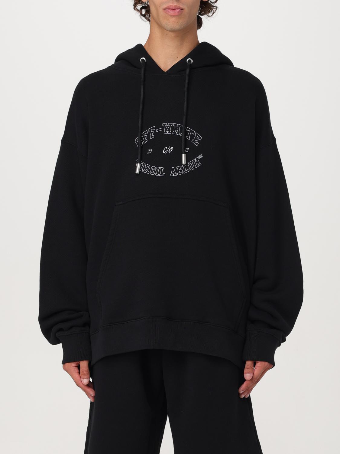 Shop Off-white Sweatshirt  Men Color Black In Schwarz