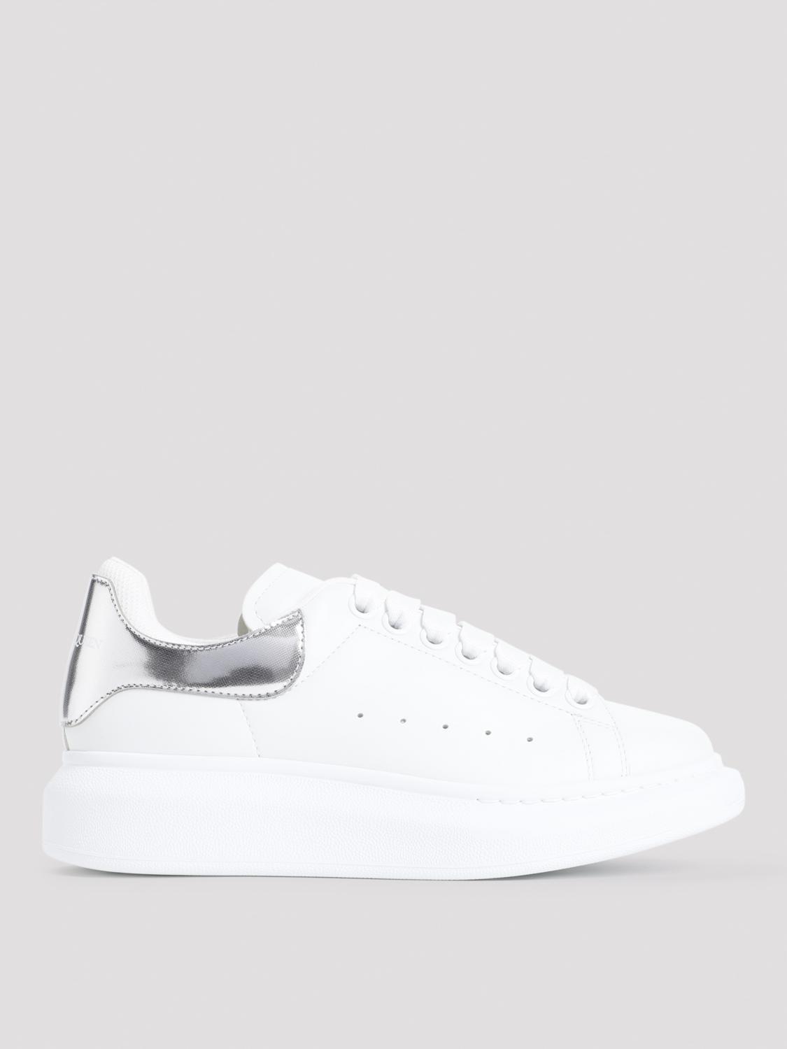 Shop Alexander Mcqueen Sneakers  Woman Color White In Weiss