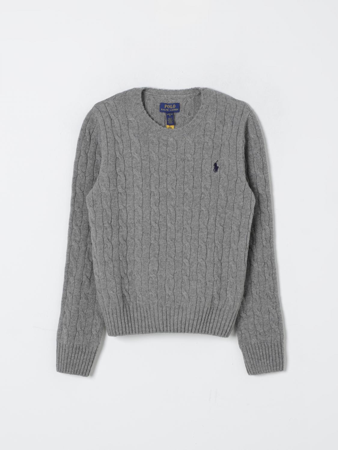 Shop Polo Ralph Lauren Sweater  Kids Color Grey