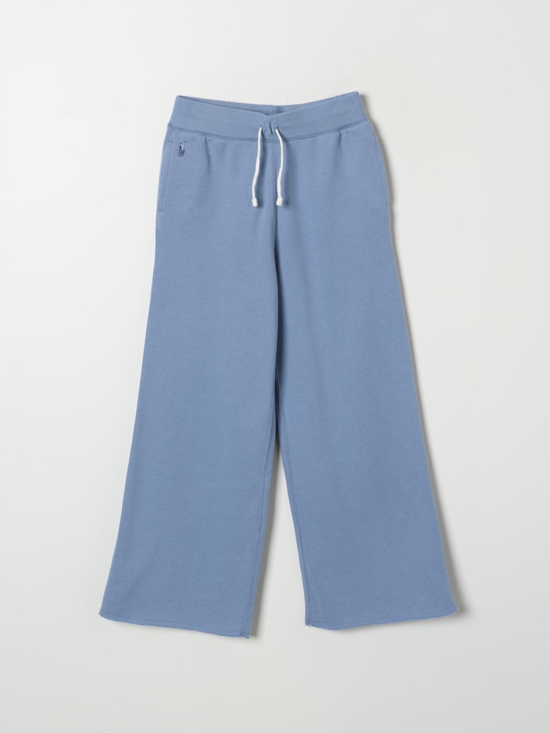 Shop Polo Ralph Lauren Pants  Kids Color Blue In Blau