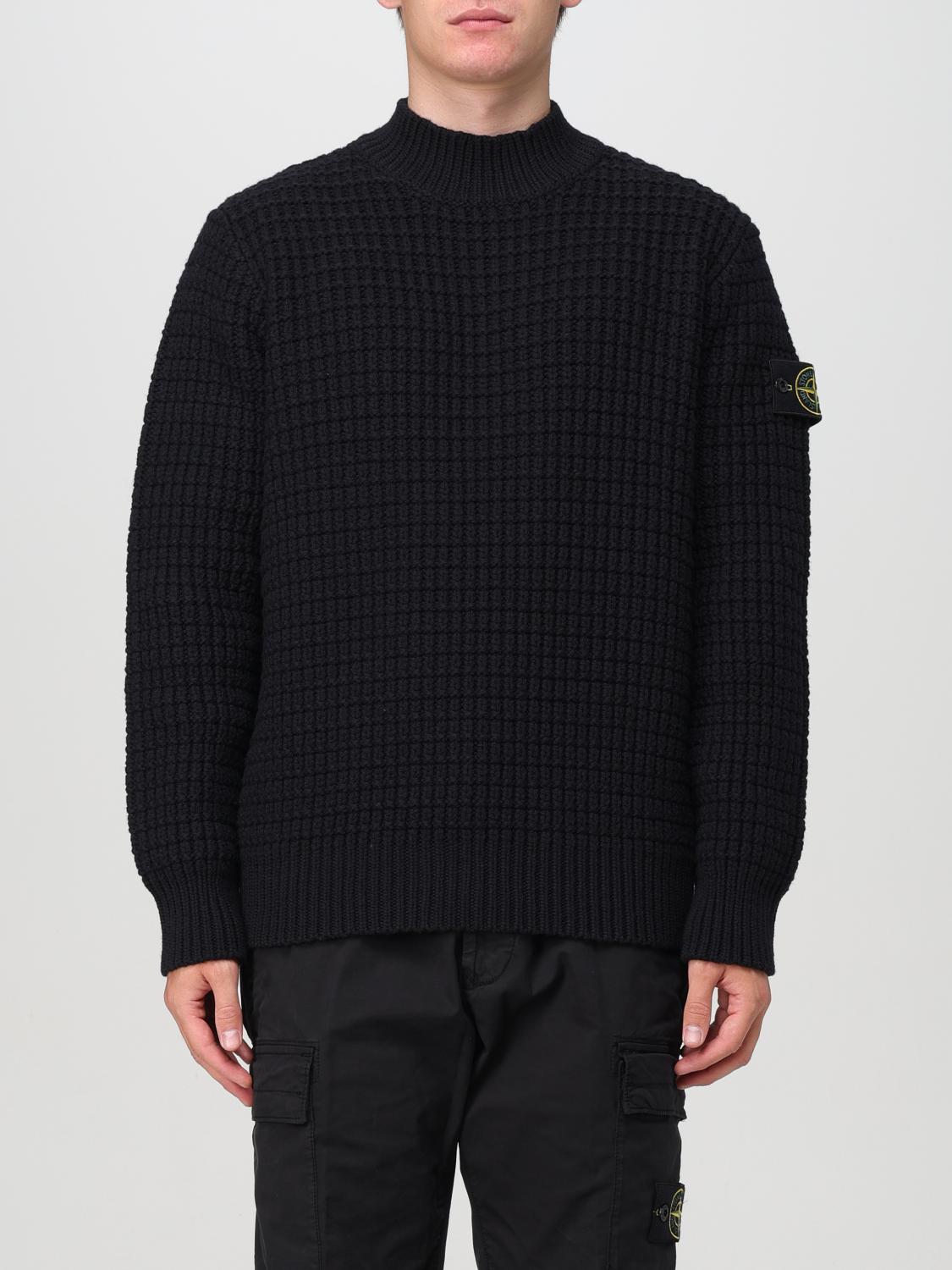 Shop Stone Island Sweater  Men Color Black In Schwarz