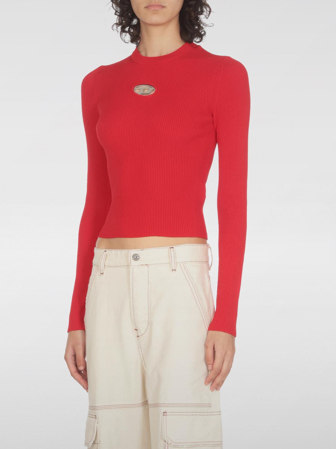 Diesel Sweater  Woman Color Red In Red