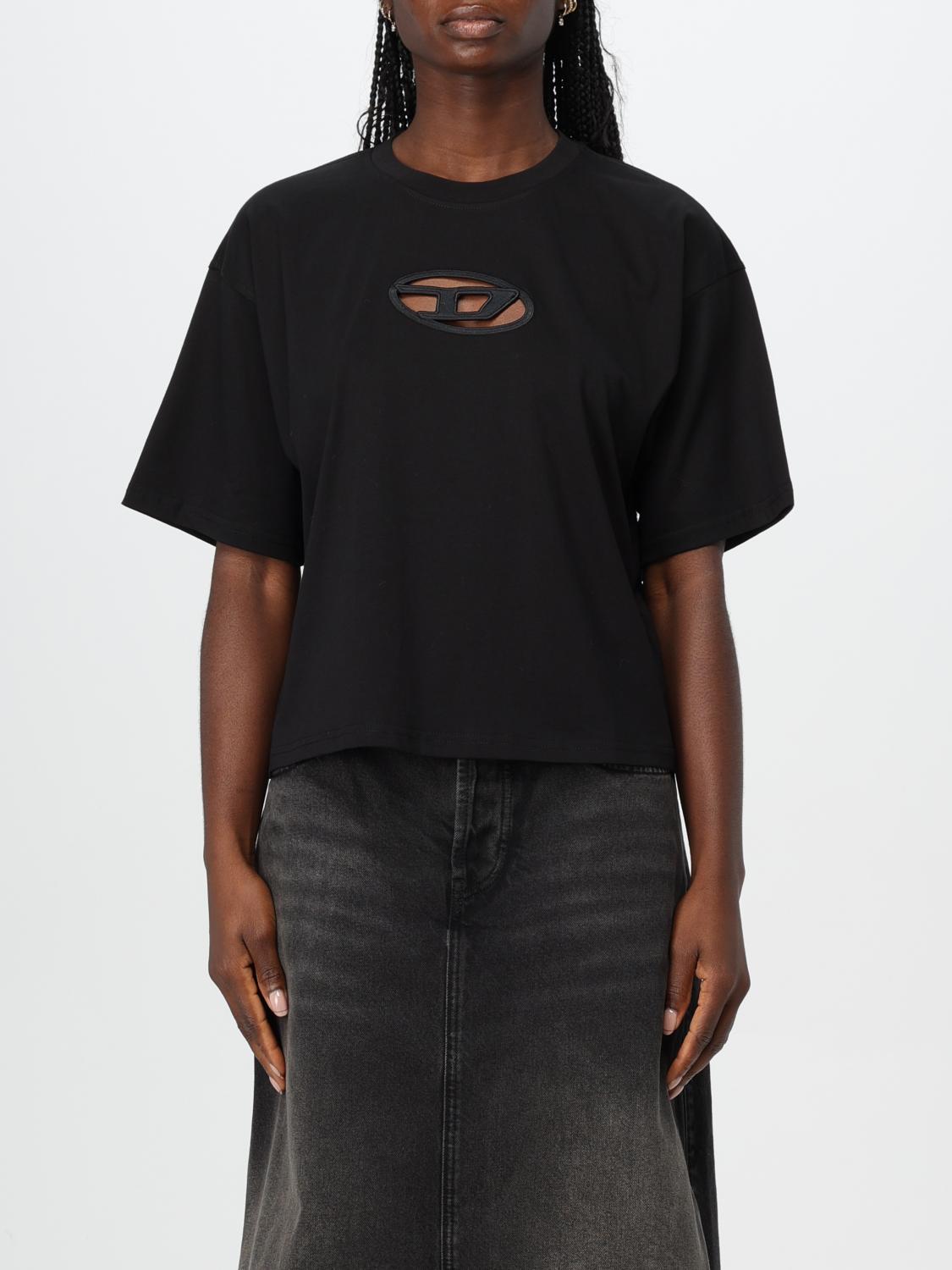 Diesel T-shirt Woman Color Black In Schwarz