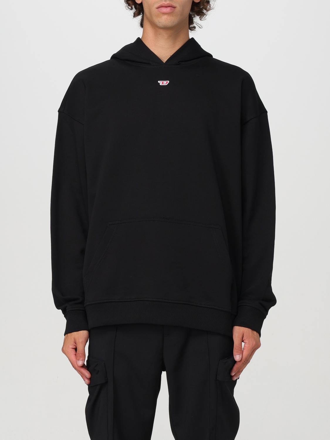 Shop Diesel Sweatshirt  Men Color Black In Schwarz