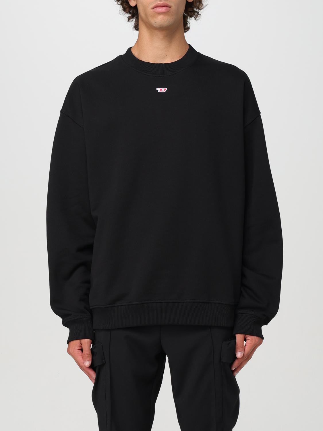 Shop Diesel Sweatshirt  Men Color Black In Schwarz