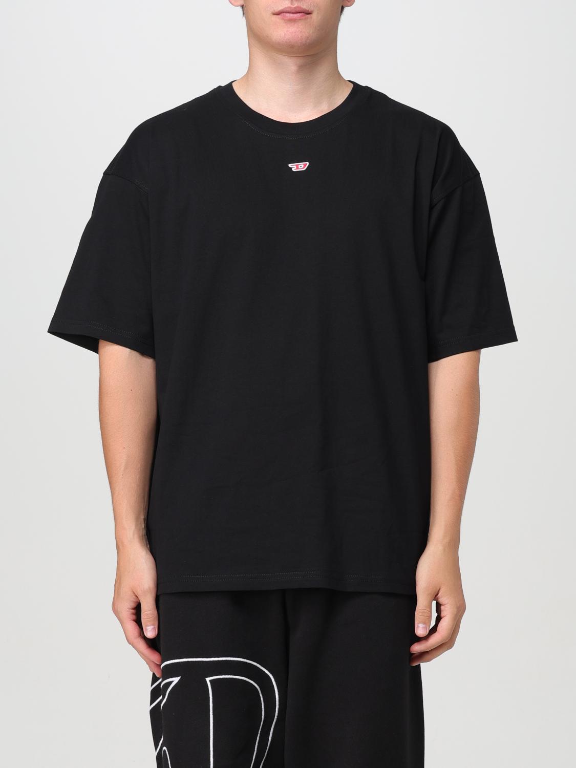 Shop Diesel T-shirt  Men Color Black In Schwarz