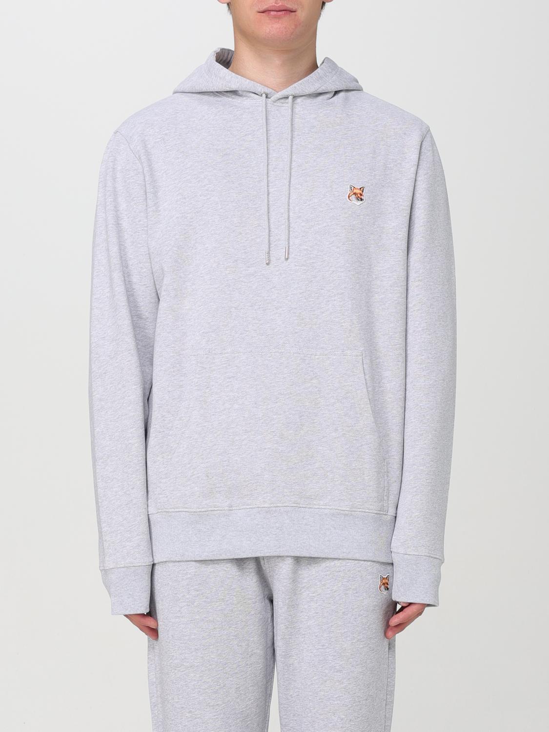 Shop Maison Kitsuné Sweatshirt  Men Color Grey In Grau