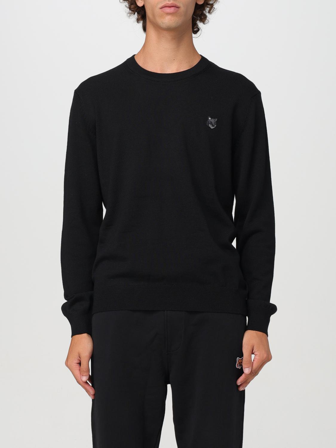 Shop Maison Kitsuné Sweater  Men Color Black In Schwarz